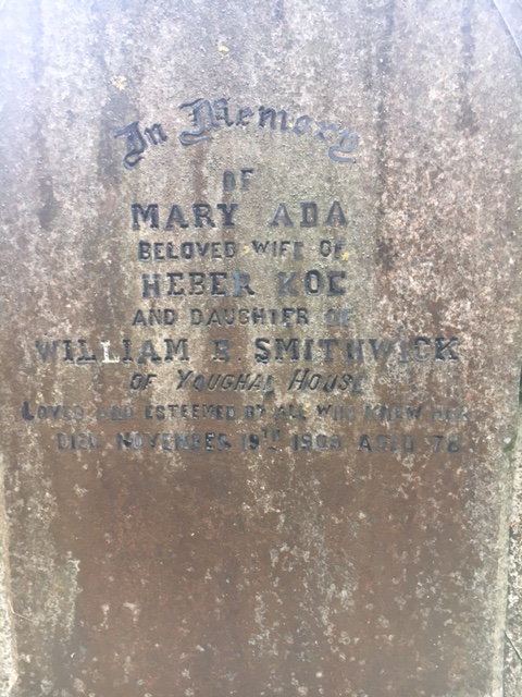 Mary Ada Smithwick - gravestone