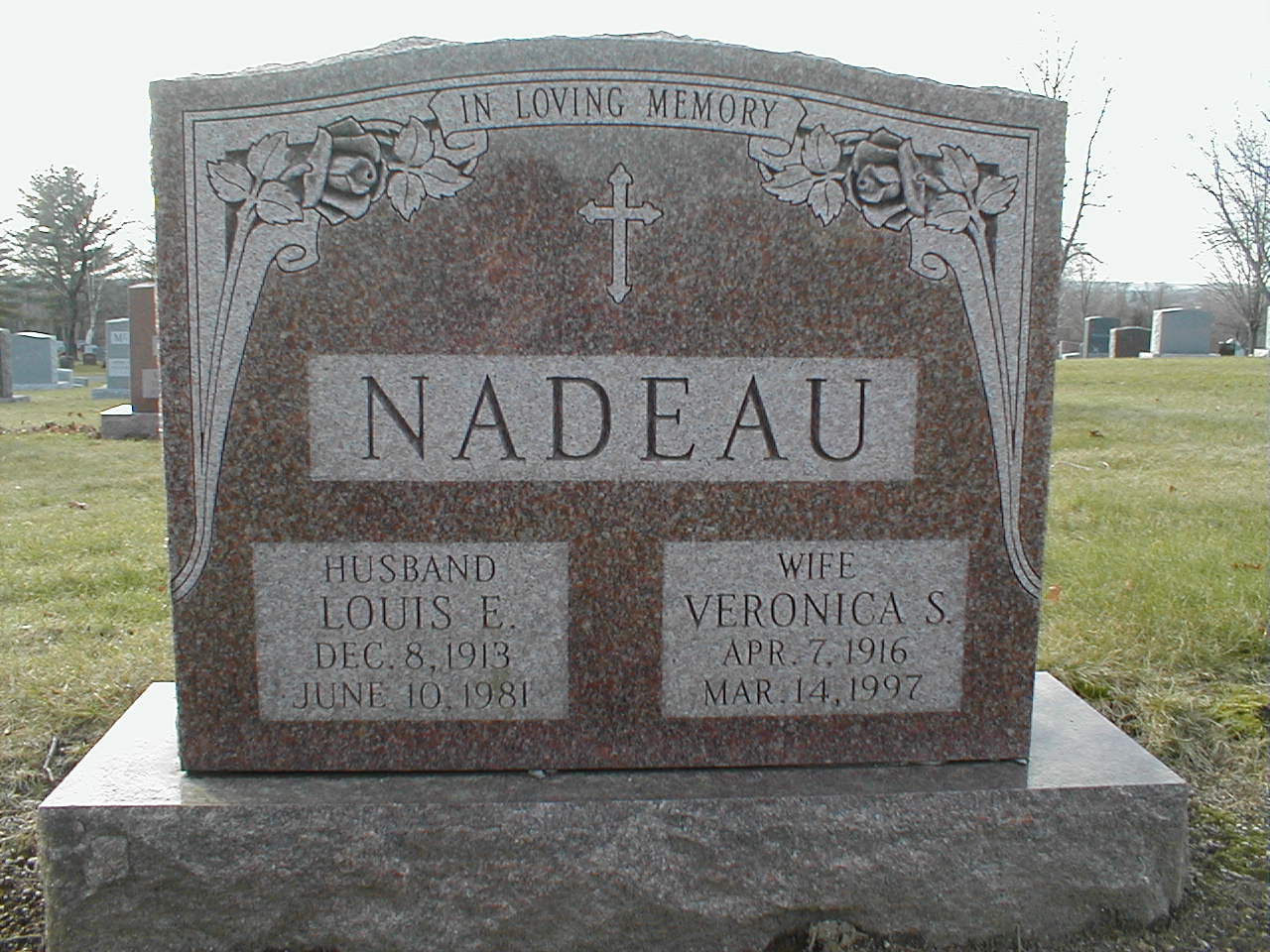 Nadeau - headstone - Mt. Olivet, Watertown, CT, US